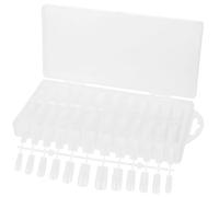 NIYANGLE 240 Pieces White Square End Fake Nails Kit Made of Abs, Easy to Apply and Trim, for Party or Bar Use, Suitable for People of Different Finger Sizes