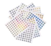 NIYANGLE 2400Pcs QC Passed Stickers Adhesive Labels 10mm Diameter Self-Adhesive Passed Labels for Quality Control Warehouse Inventory Testing