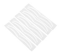 NIYANGLE 24pairs Silicone Eyebrow Shaping Stencils Reusable Eyebrow Templates for Women Adjustable Design Templates for Tinting