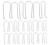 NIYANGLE 24pcs Hot Curler Clips Replacement Hair Roller Pins 1.9cm 2.54cm 3.2cm Securing Clamps for Electric Rollers Women Styling Tools