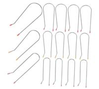 NIYANGLE 24pcs Hot Roller Securing Pins Hair Clips for Electric Rollers, Made of Stainless Steel and Resin, Compact and Easy to Use Hair Curler Clips for Styling and Volumizing