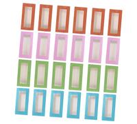 NIYANGLE 24pcs Practical Eyelash Box Lightweight Style Organizer for False Eyelashes Easy to Carry Color Coded Lash Storage Case for Travel