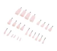 NIYANGLE 24pcs Removable Typodont Teeth Model with Full Permanent Teeth and Screw-fixed Design Resin and Metal Teaching Model and Education Demonstrations