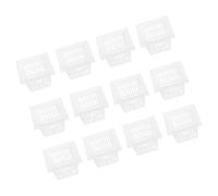 NIYANGLE 24pcs Square Net Pots Hydroponics Planter Cups for Hydroponic Growing Urban Gardening White Pe Breathable Visible Water Management Mesh Baskets