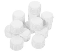 NIYANGLE 25pcs PVC Fitting Saver 1/2 Inch Round Threaded Pipe Cap Connector for Cold Water Supply Lines and Rainwater Collection Barrel Systems with High Strength and Reduced Friction