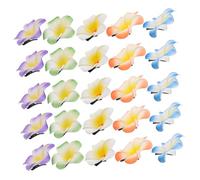 NIYANGLE 25pcs Simulation Frangipani Hairpins Artificial Plumeria Hair Clips Wedding Hair Accessories for Girls and Women Summer Beach Outfits