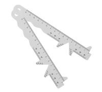 NIYANGLE 2Pcs Accurate Portable Pupil Distance Measure Ruler for Eyeglasses Dispensing Stores and Opticians Lightweight Plastic Pupillometer for Reliable Pd Measurement