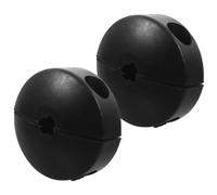 NIYANGLE 2pcs Adjustable Rubber Hose Bumper Stopper for Spring Driven and Retractable Hose Reels Solid Rubber Ball Design with Shock Absorption and Wear Reduction and Pipes