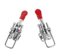 NIYANGLE 2pcs Adjustable Toggle Hasp Clamp, Stainless Steel, 40323, Silver, 400lbs Holding Capacity, Quick Release Latch for Tool Box and Tire Carrier, Bedrooms and Quiet Spaces