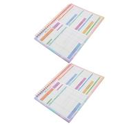 NIYANGLE 2Pcs B5 Budget Notebook for Home and Small Business, Weekly and Daily Expense Tracker, Financial Planner with Undated Account Book for Spending and Bill Management