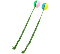 NIYANGLE 2pcs Back Scratcher Massage Hammer for Adults with Long Plastic Handle, Itch Relief Tool and Meridian Tapping Massager for Relaxation and Wellness