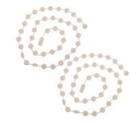 NIYANGLE 2pcs Baking Pie Weights | Heat-Safe Food-Safe Easy to Use | Silicone Beads for Blind Baking Prevent Shrinking Bubbling Beige