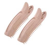 NIYANGLE 2pcs Bangs Curler Clips Root Clips Volumizing Hair Volume Tool for Short Hair Pastel Orange Lightweight Rollers for Styling and Natural Fluffy Bangs