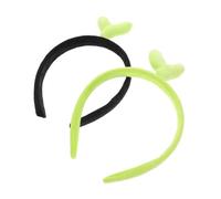 NIYANGLE 2pcs Bean Headband Cute Party Hair Accessories Lightweight Cosplay Hoops for Festivals Fresh Tree Design for Makeup and Celebration