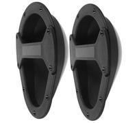 NIYANGLE 2pcs Black Plastic Speaker Handles Replacement for Monitors and Loudspeakers, Sleek Modern Recessed Pull Handles with Easy Adjustment, Versatile Accessory for Stage and Live Sound