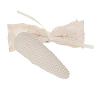 NIYANGLE 2pcs Bowknot Hair Clip Set Tulle Lace and Solid Color Waterdrop Design, Lightweight Cloth Hairpins for Daily Wear and Party Accessories