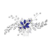 NIYANGLE 2pcs Bridal Hair Accessories Wedding Hair Comb Pearl Diamond Inserts for Elegant Headdress