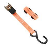 NIYANGLE 2pcs Cargo Binding Belt with Double S-hooks Ratchet Tie Down Straps for Motorcycle Trunk Luggage Fastening Reinforced Metal Buckle