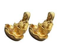 NIYANGLE 2pcs Catholic Holy Water Wall Font Resin Classic Religious Decor