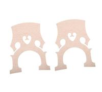 NIYANGLE 2pcs Cello Bridge Replacement Parts Made of Maple Wood, Lightweight and Easily Shaped, for Learning and Can be Placed the Bag