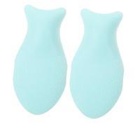NIYANGLE 2pcs Comfortable Makeup Puff for Women Handheld Face Makeup Tool Reusable Silicone Powder Sponge