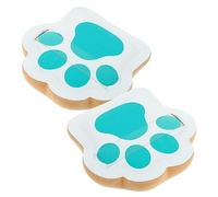 NIYANGLE 2pcs Compact Cat Claw Powder Puff Supple Makeup Pad Beauty Puff for Girl Makeup Tools Handheld Use Random Color