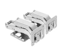 NIYANGLE 2Pcs Concealed Door Hinges, Heavy Duty Invisible Hinge for Marble Doors and Fire Doors, Dry Hanging Design, Simplified Installation, Cold Rolled Steel