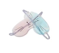 NIYANGLE 2pcs Cooling Ice Eye Masks with Elastic Band for Sleep and Cold Compress Transparent Breathable Gel Patches Blue and Pink Durable and Comfortable for Relief of Tired Eyes