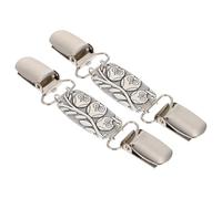 NIYANGLE 2pcs Delicate Scarf Buckle Creative Corsage Vintage Alloy Portable Carry Excellent Workmanship Wedding Party Accessory