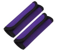 NIYANGLE 2pcs Detachable Anti-slip Barbell Pads Horizontal Bars Cover with Protective Polyester Sleeve for Strength Training Hip Thrusts and Pull-up Grip Support in Purple