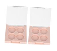 NIYANGLE 2pcs DIY Makeup Organiser Lipstick Sub Package Tray Eye Shadow Case for Women Compact Light
