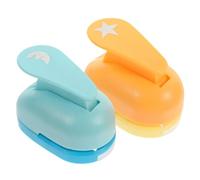 NIYANGLE 2pcs Diy Paper Punch Set Moon Star Shapes, 1.5cm Hole Punch for Crafting, Scrapbooking Supplies for Card Making and Paper Crafts in Uk