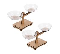 NIYANGLE 2pcs DIY Wooden Balance Scales Educational Montessori Math Learning Tool for Preschool Homeschool Kindergarten Physics Experiment and Critical Thinking Development