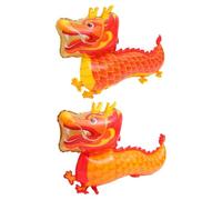 NIYANGLE 2pcs Dragon-shaped Balloons for Chinese Year Party Decor Lightweight and Easy to Inflate Spring Festival Background Decoration for Lunar Year Celebrations