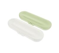 NIYANGLE 2pcs Electric Toothbrush Case Portable Storage Box Travel Accessories for Electric Toothbrushes Durable Material for Outdoor Use and Bathroom Organization
