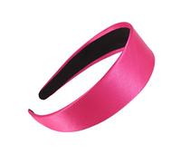 NIYANGLE 2pcs Elegant Satin Headband Wide-edge Hair Band Women's Hair Accessories Festival Decorations Solid Headband for Women