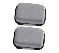NIYANGLE 2pcs EVA Microphone Storage Bags Portable Digital Electronics Organizer for Cables Headphones and Accessories Multi-Function Carrying Case