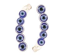 NIYANGLE 2pcs Evil Eye Hair Clips Banana Clips for Women for Ponytails and Hairstyles Stylish Evil Eyes Decoration for All Occasions