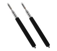 NIYANGLE 2pcs Extendable Telescoping Teacher Pointer Sticks for Classroom Whiteboard Teaching, Retractable Handheld Presenters with Black Grip for Educators and Lecturers