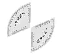 NIYANGLE 2pcs Eyebrow Drawing Aid Ruler PVC Shaping Stencil for Makeup Artists Precise Measurement Guide Eyebrow Mapping Tool