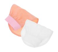 NIYANGLE 2pcs Faux Silk Bath Towel Exfoliating Glove Men Dead Skin Remover Body Scrub Mitts