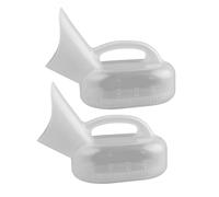 NIYANGLE 2pcs Female Urinal for Hospital Home Travel Portable Pee Bottle Thickened Plastic Chamber Pot
