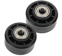 NIYANGLE 2pcs Fitness Equipment Replacement Bearing Pulley Wheels, Lightweight Versatile Plastic Roller Wheels Made of Pp and Pa, for DIY Installation and Home Gym Accessories
