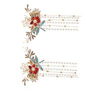 NIYANGLE 2pcs Flower Dragonfly Tassel Hair Clips for Women Elegant Headdress Hair Barrettes for Parties and Daily Wear Suitable for All Types