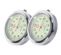 NIYANGLE 2Pcs Glass Nursing Pocket Watch Dials for Women's Pocket Fob Watches Unique Concise and Generous Design for Manual DIY