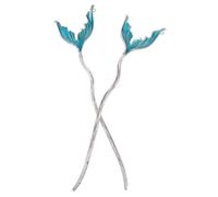 NIYANGLE 2pcs Hair Pin: Vintage Chinese Style Fishtail Hairpins For Women - Elegant Alloy Hair Sticks Bridal Fairy Headwear Accessories For Weddings And Parties