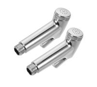NIYANGLE 2pcs High Pressure Rv Bidet Sprayer Replacement Head Plastic Handheld Shower Nozzle for Toilet Cloth Diaper Cleaning and Bathroom Shower Coupling Easy Installation
