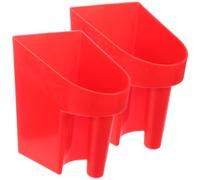 NIYANGLE 2pcs Horse Scoop with Plastic Material and User-friendly Shape, Large Capacity Feed Shovel for Dog Food and Poultry on Outdoor Farm