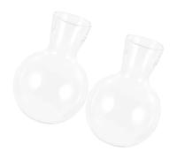 NIYANGLE 2pcs Hydroponic Glass Plant Holders Made of High Borosilicate Glass for Home Planter and Special Occasions, Tabletop Flower Vases Suitable for Root Plants in Water