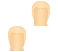 NIYANGLE 2pcs Latex Bald Cap for Makeup Adult Monk Accessory Bald Wig Cap for Party Themes and Wig Use